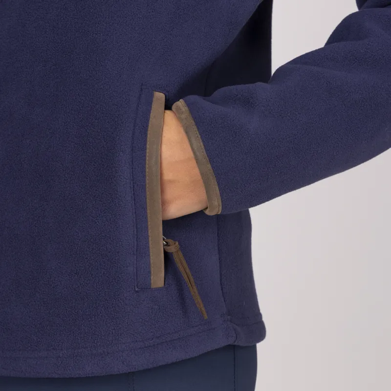 Shires Aubrion Core Ladies Half Zip Fleece Navy-3