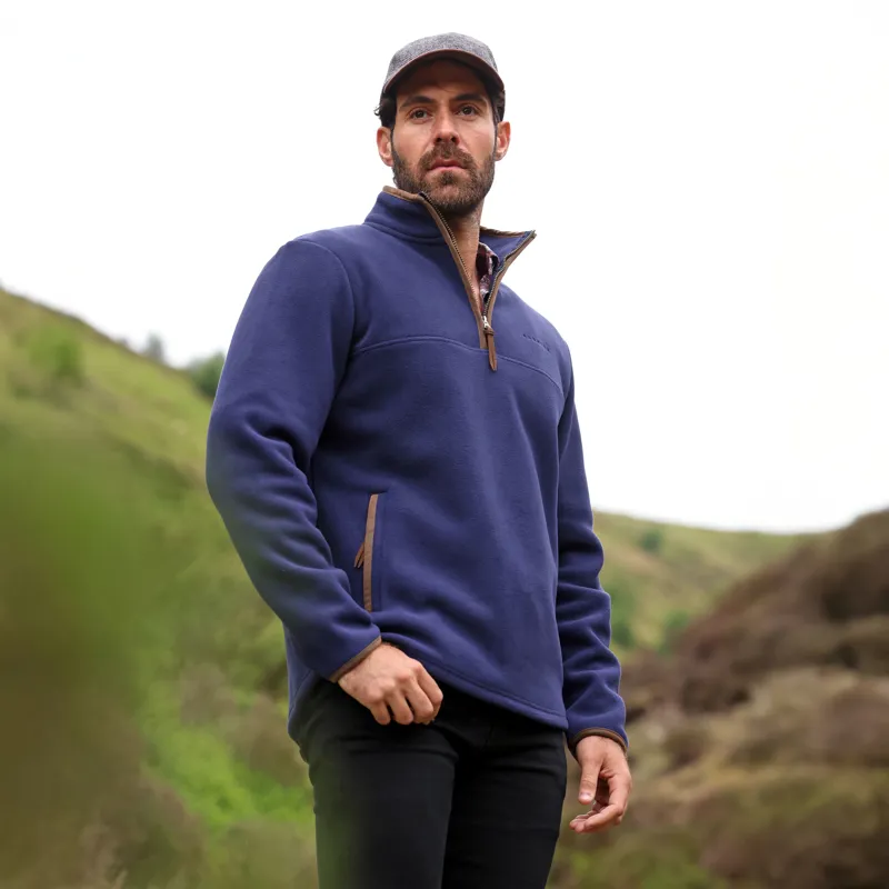 Shires Aubrion Core Gents Half Zip Fleece Navy-9