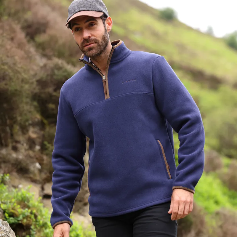 Shires Aubrion Core Gents Half Zip Fleece Navy