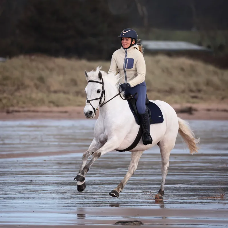 Shires Aubrion Ladies Clement Fleece Jacket Natural-4