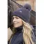 Shires Aubrion Fleece Lined Bobble Hat Charcoal