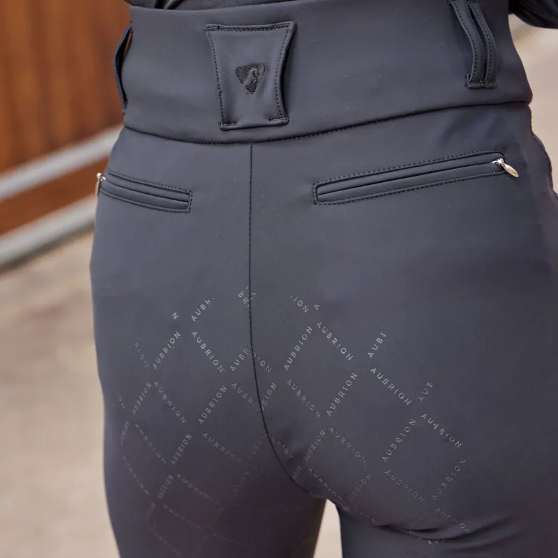 Shires Aubrion Ladies Optima Pro Breeches Black-1