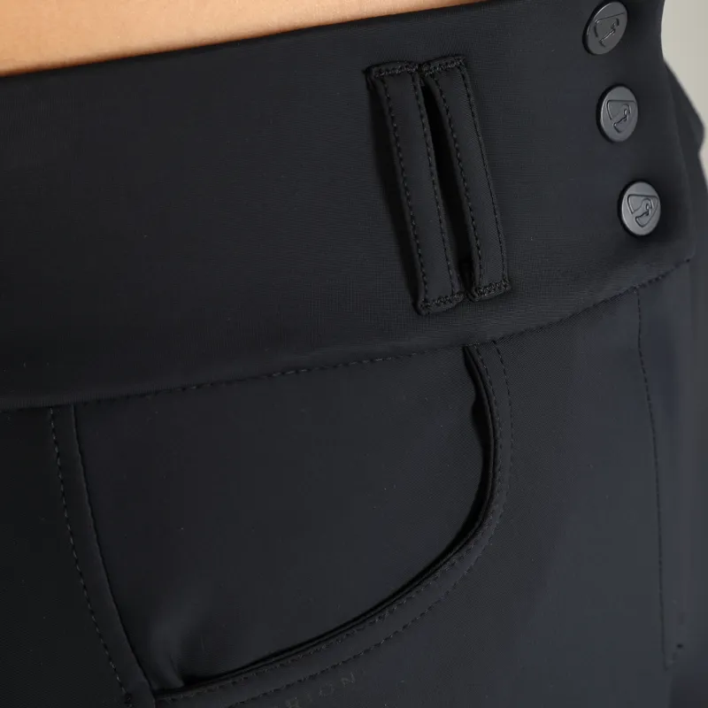 Shires Aubrion Ladies Optima Pro Breeches Black-3