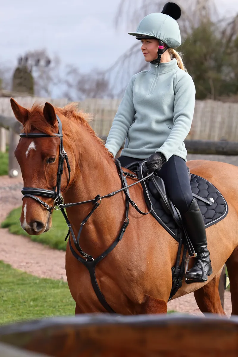 Shires Aubrion React Ladies Half Zip Fleece Sage-4