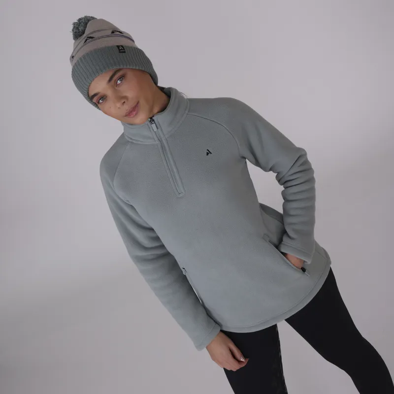 Shires Aubrion React Ladies Half Zip Fleece Sage-3