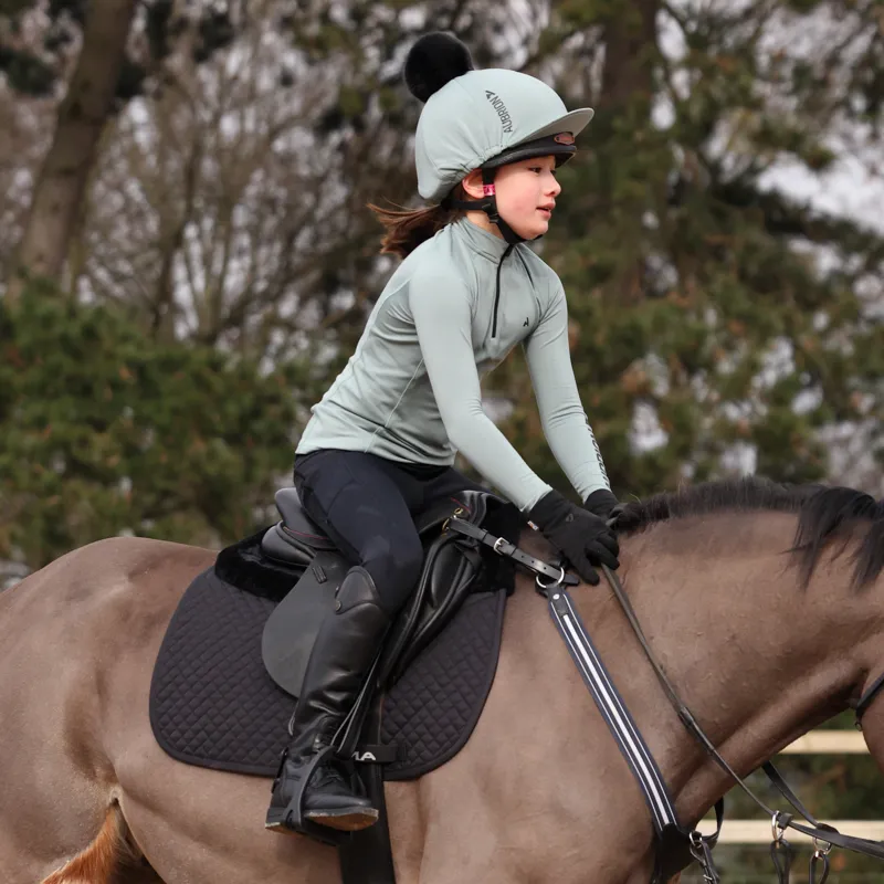 Shires Aubrion React Young Rider Winter Base Layer Sage-3