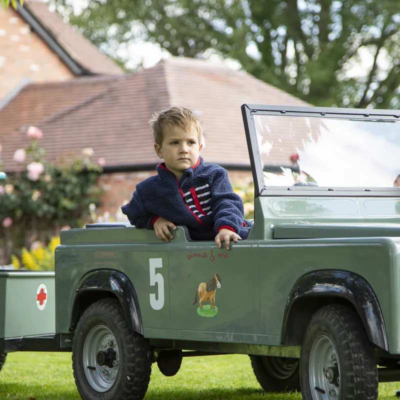 Shires Winnie And Me Fleece Jacket Navy-7