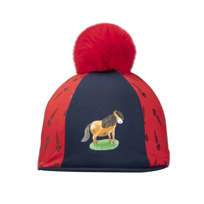 Shires Winnie And Me Hat Silk Navy/Red-1