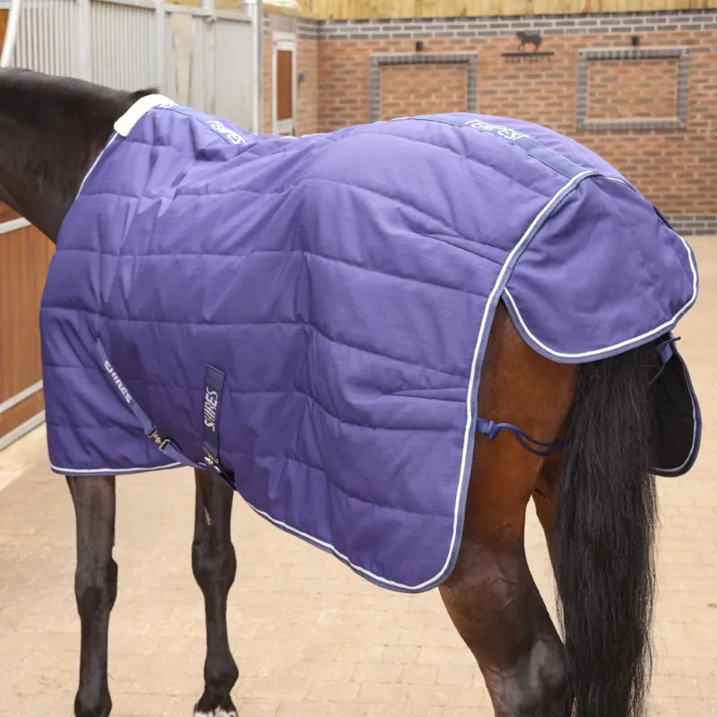 Shires Tempest Original 100g Light/Medium Weight Stable Rug Navy-3