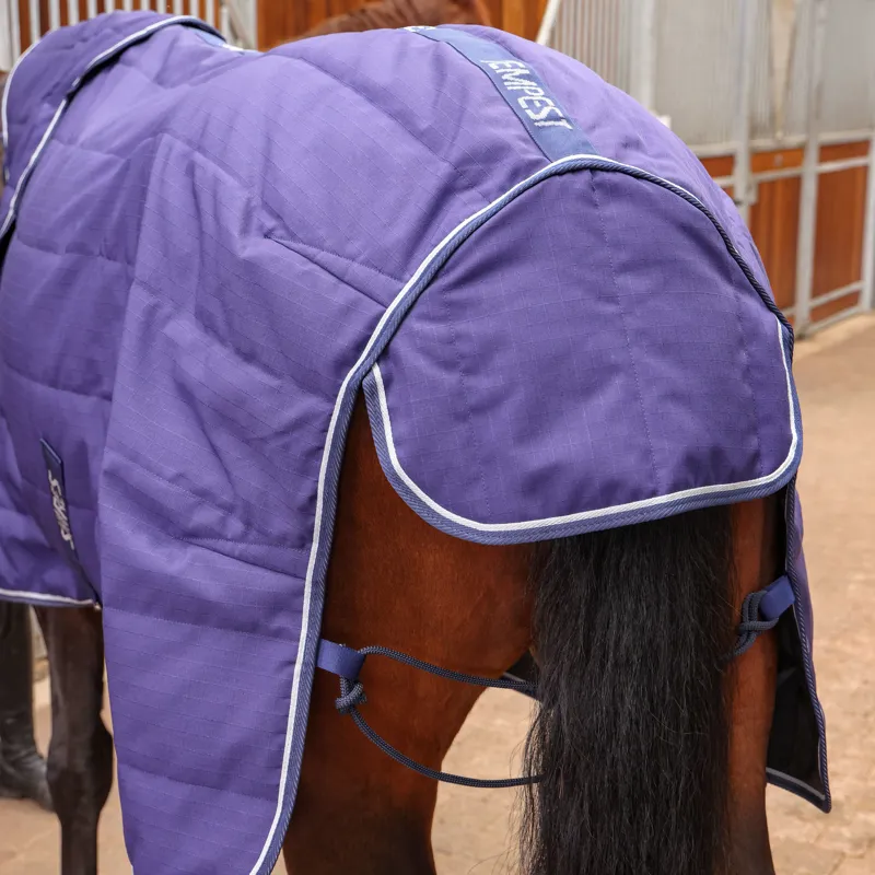 Shires Tempest Original 100g Light/Medium Weight Stable Rug And Neck Navy-4