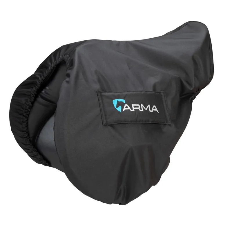 Shires Aubrion Waterproof Fleece Lined Saddle Cover Black