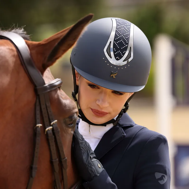 Shires Karben Sonic GXY Riding Hat Navy-1