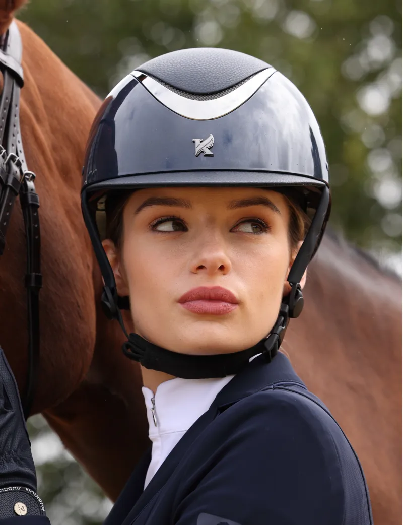 Shires Karben carey Eclipse SP Riding Hat Navy