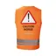 Shires Equi-Flector Safety Vest Caution Horse Orange