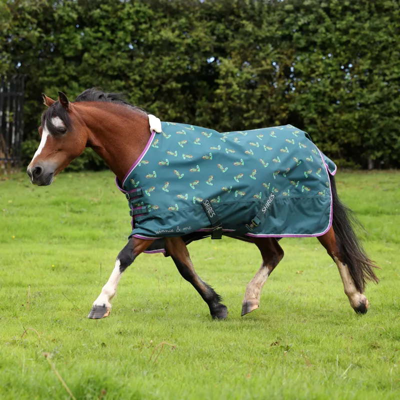 Shires Winnie And Me 100g Turnout Rug  Green