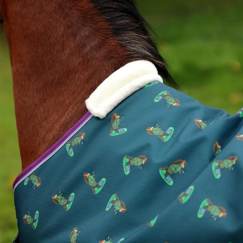 Shires Winnie And Me 100g Turnout Rug  Green-2