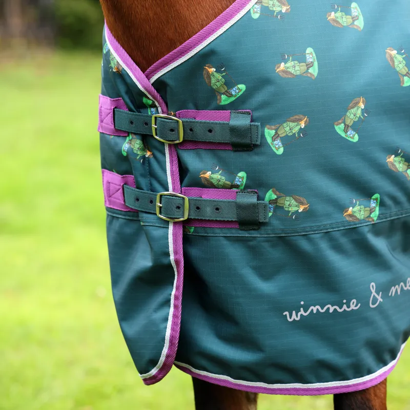 Shires Winnie And Me 100g Turnout Rug  Green-1