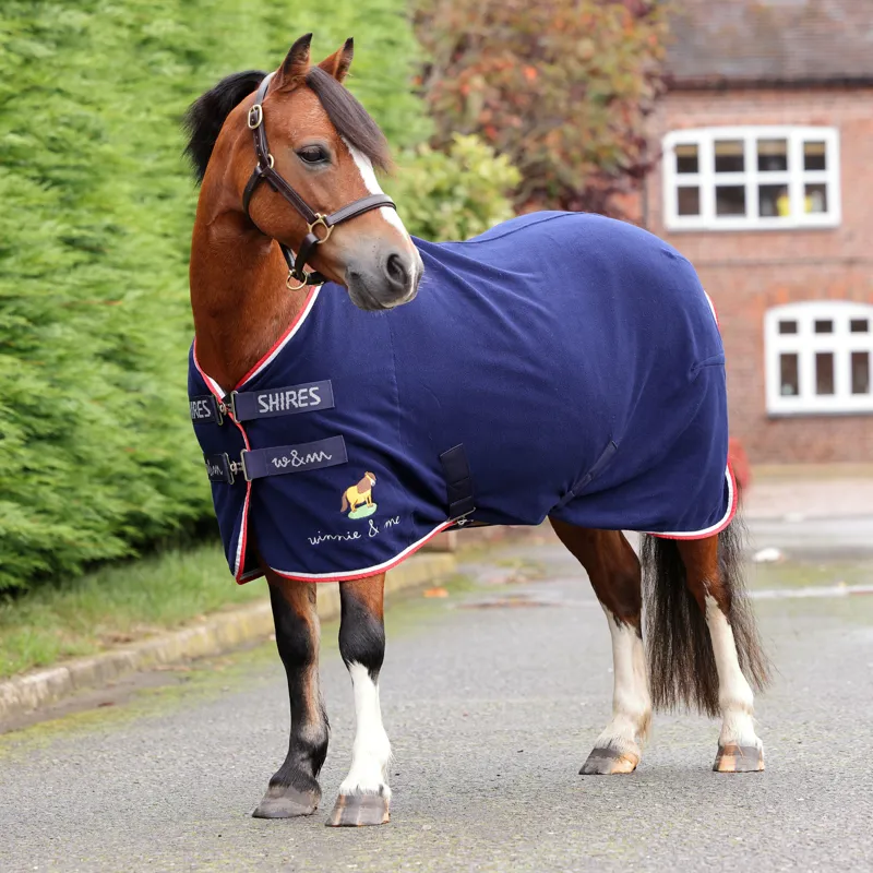 Shires Winnie And Me  Fleece Rug Navy