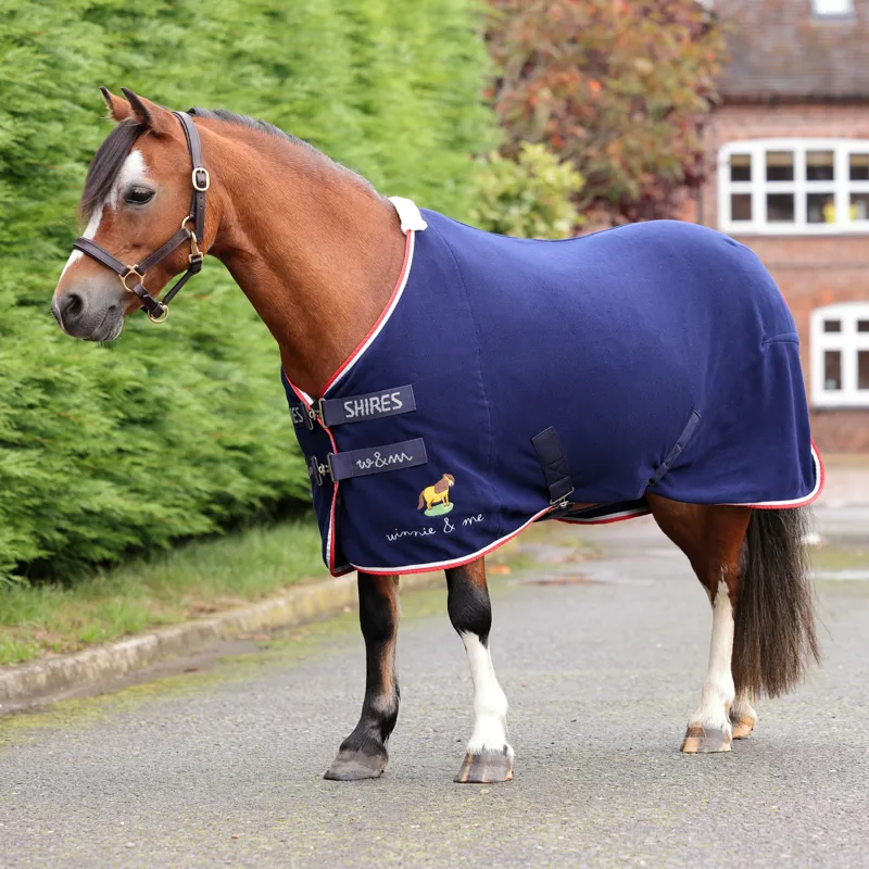 Shires Winnie And Me  Fleece Rug Navy-5