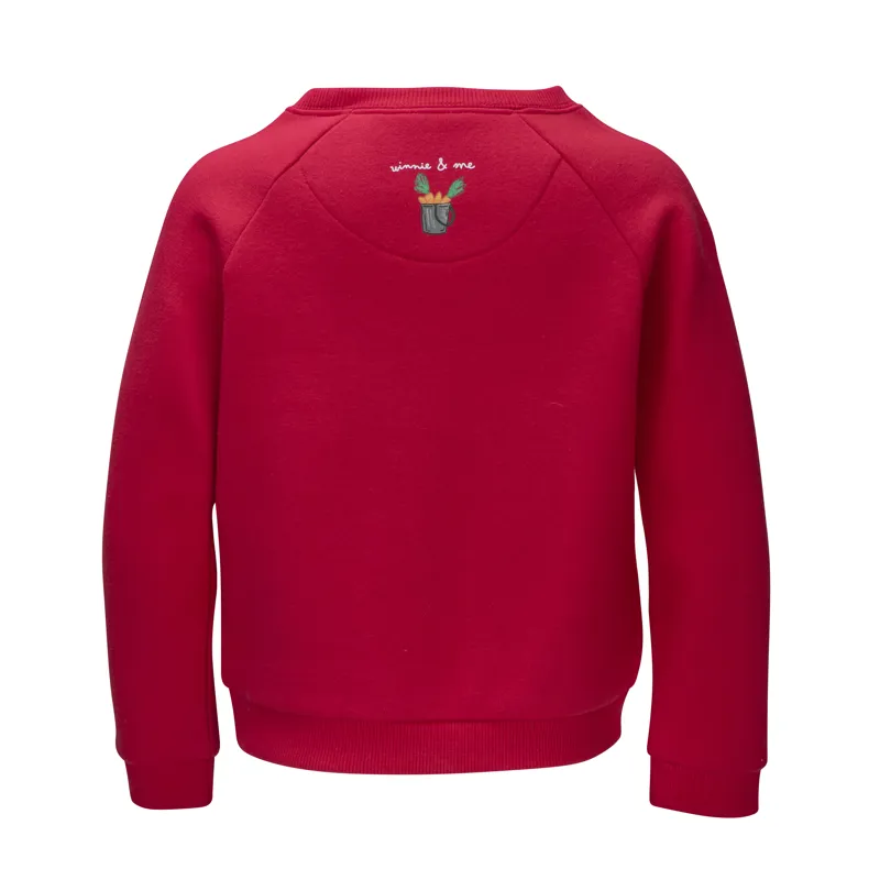 Shires Winnie And Me Adult Christmas Festive Sweatshirt Red-1