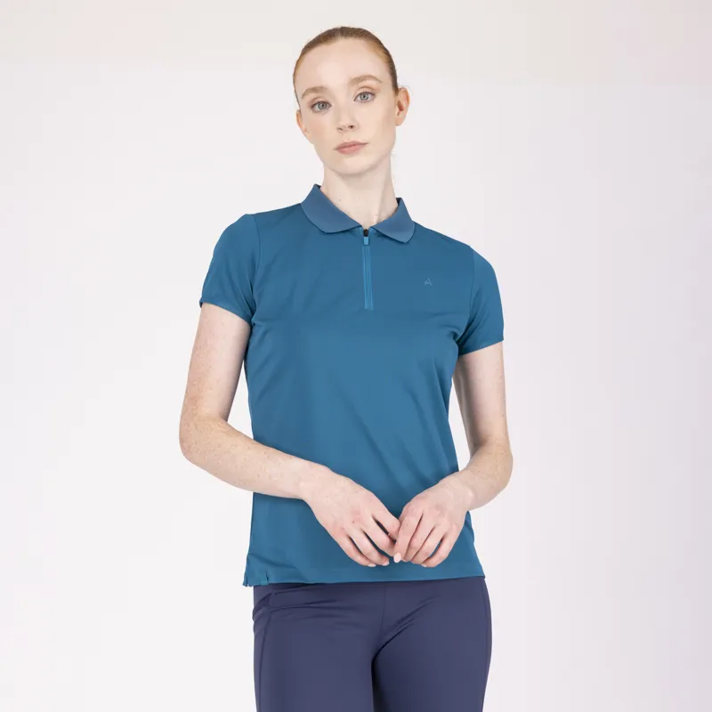 Aubrion React Womens Tech Polo Kingfhisher