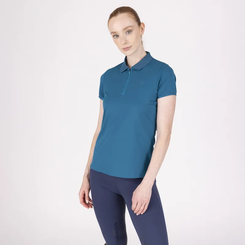 Aubrion React Womens Tech Polo Kingfhisher-2