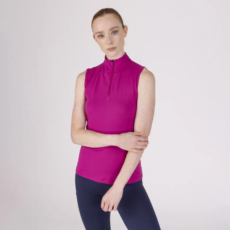 Aubrion React Womens Sleevless Base Layer Fuchsia-4