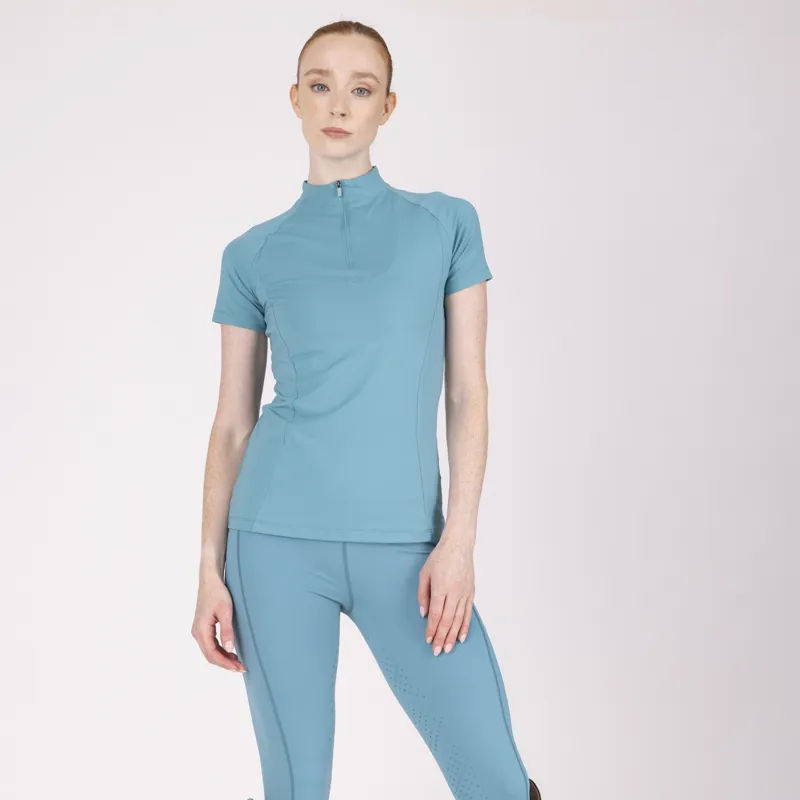 Aubrion React Womens Short Sleeve Baselayer  Haze-1