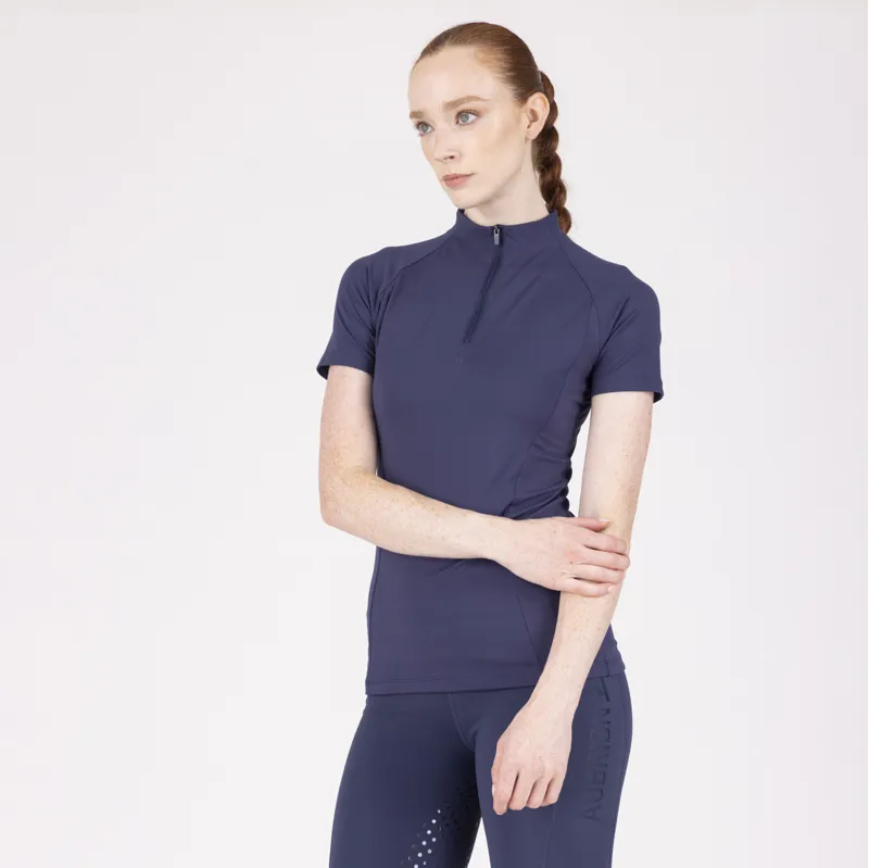 Aubrion React Womens Short Sleeve Baselayer Midnight-4