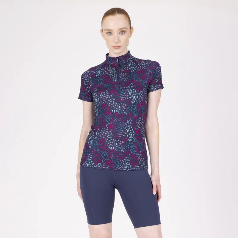 Aubrion React Womens Short Sleeve Baselayer Petal-1