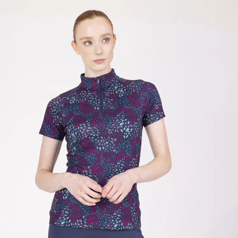 Aubrion React Womens Short Sleeve Baselayer Petal