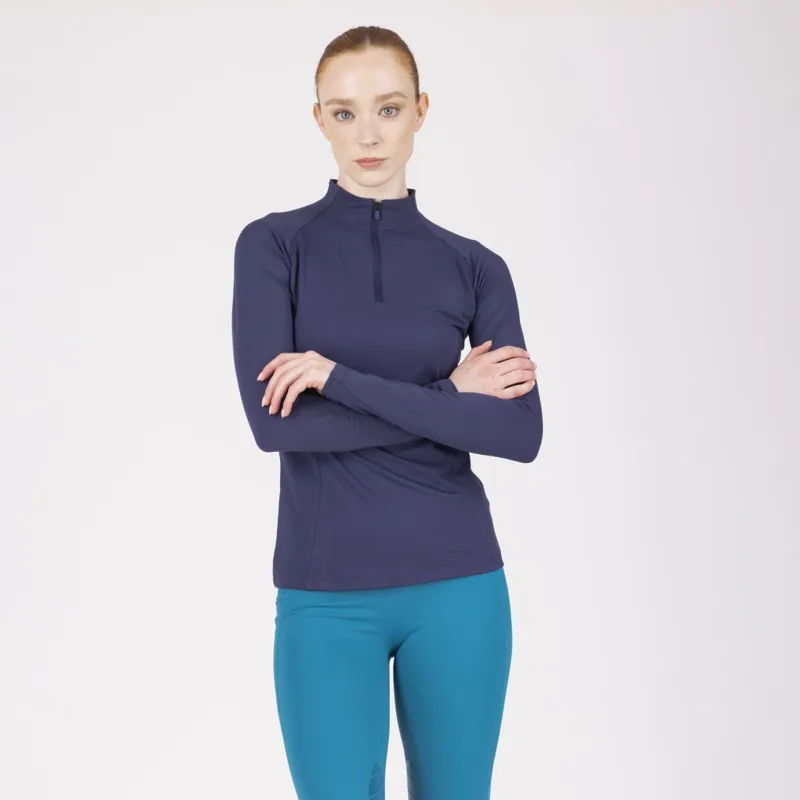 Aubrion React Womens Long Sleeve Baselayer Midnight-1