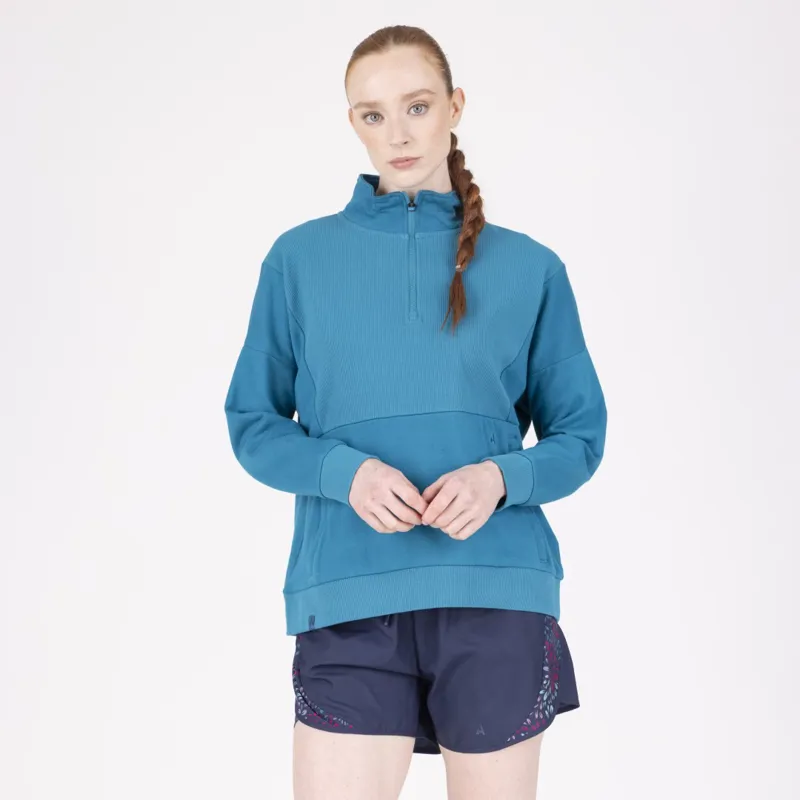 Aubrion React Womens Quarter Zip Kingfisher-1