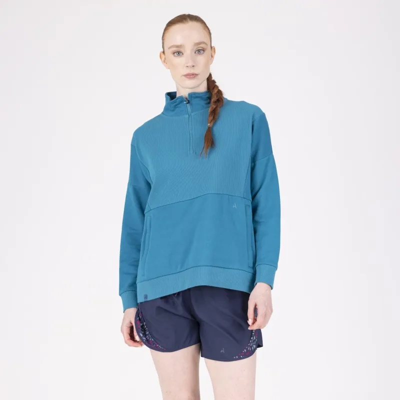 Aubrion React Womens Quarter Zip Kingfisher