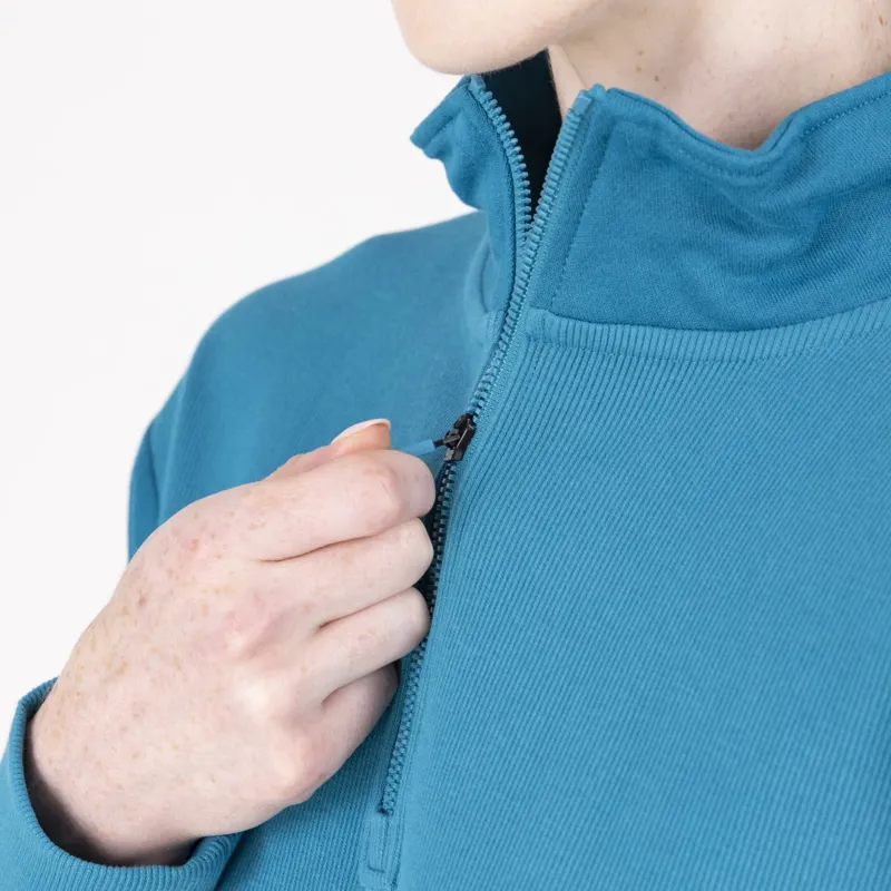 Aubrion React Womens Quarter Zip Kingfisher-4