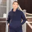 Aubrion React Womens Quarter Zip Sweatshirt Midnight