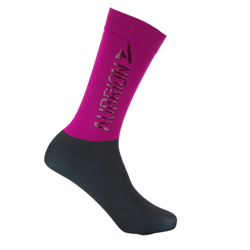 Shires Aubrion React Performance Ladies Socks Fuchsia-1