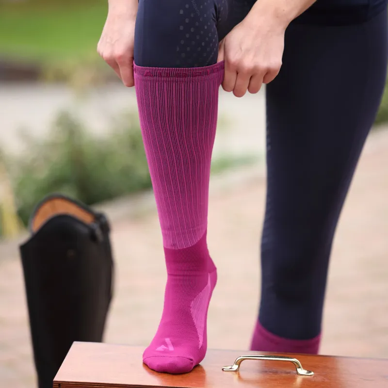 Shires Aubrion React Ladies Technical SocksFuchsia