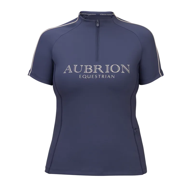 Aubrion React Womens Short Sleeve Base Layer Midnight-9