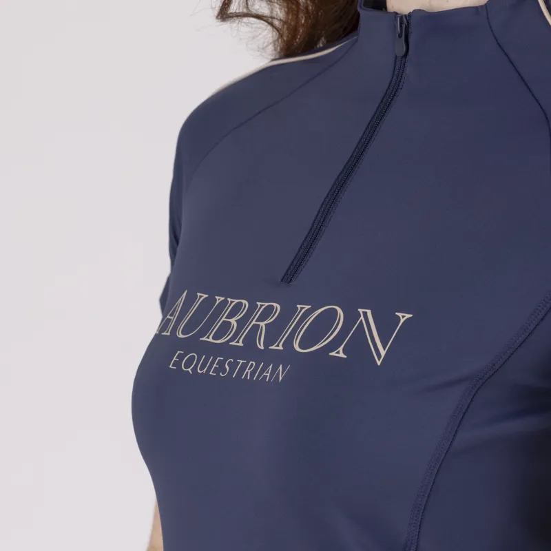 Aubrion React Womens Short Sleeve Base Layer Midnight-6