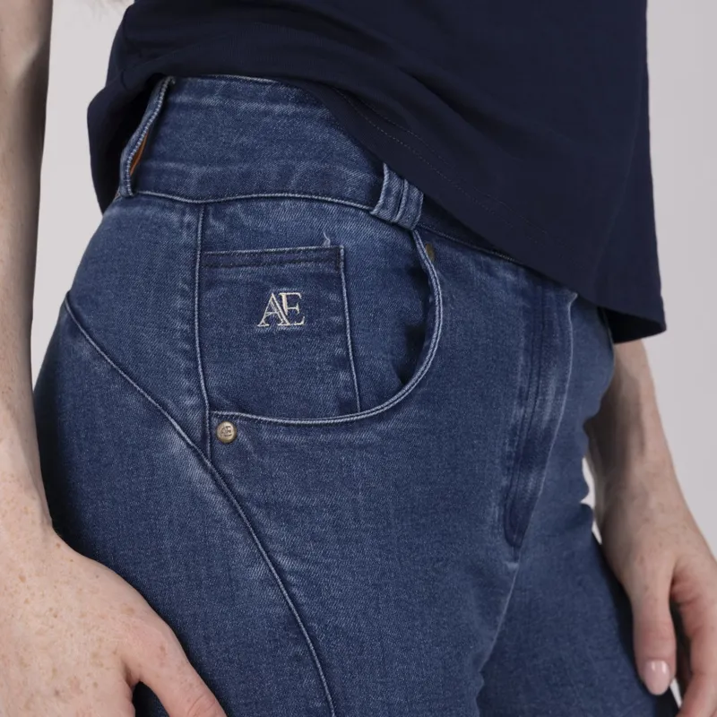 Aubrion Equestrian Womens Jean Blue-4