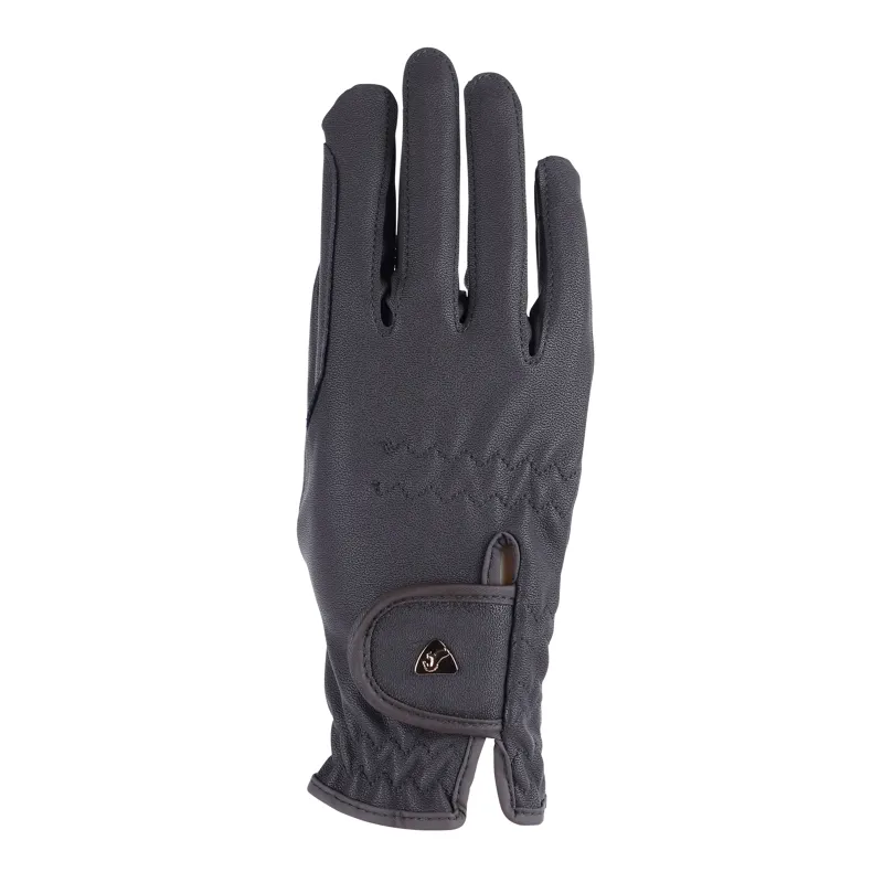 Shires Aubrion Arene Flexfit PU Riding Gloves Brown