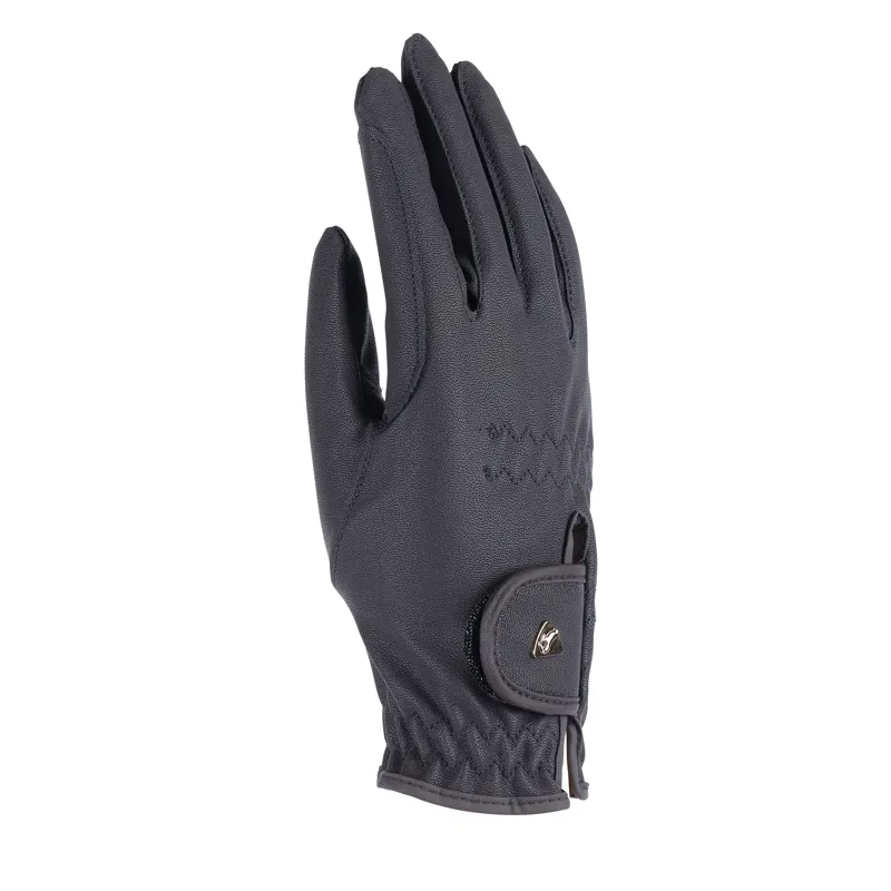 Shires Aubrion Arene Flexfit PU Riding Gloves Brown-2