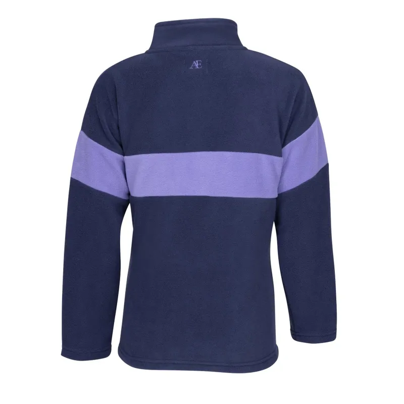 Aubrion Equestrian Young Rider Quarter Zip Fleece Midnight-6