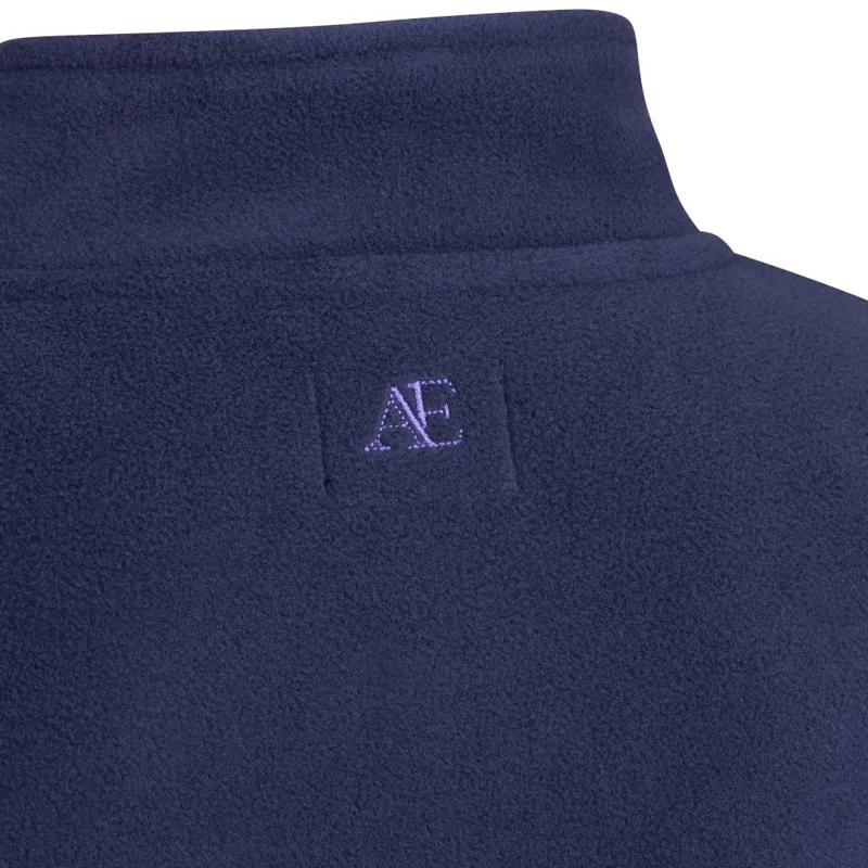 Aubrion Equestrian Young Rider Quarter Zip Fleece Midnight-5