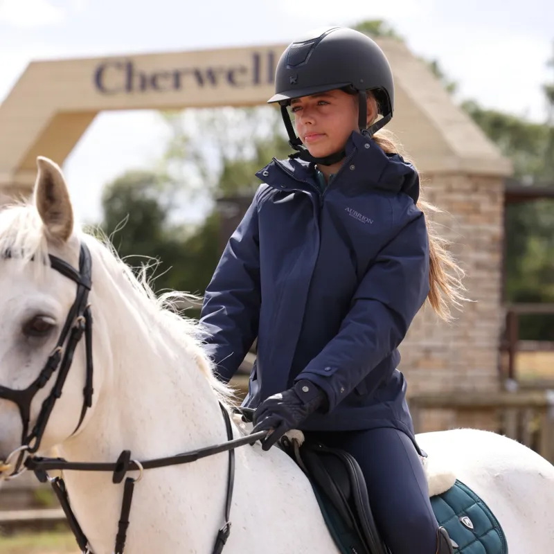 Aubrion Equestrian Young Rider Lighweight Coat Midnight