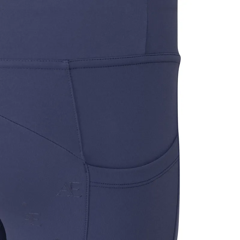 Shires Aubrion Equestrian Young Rider Riding Tights Midnight-8