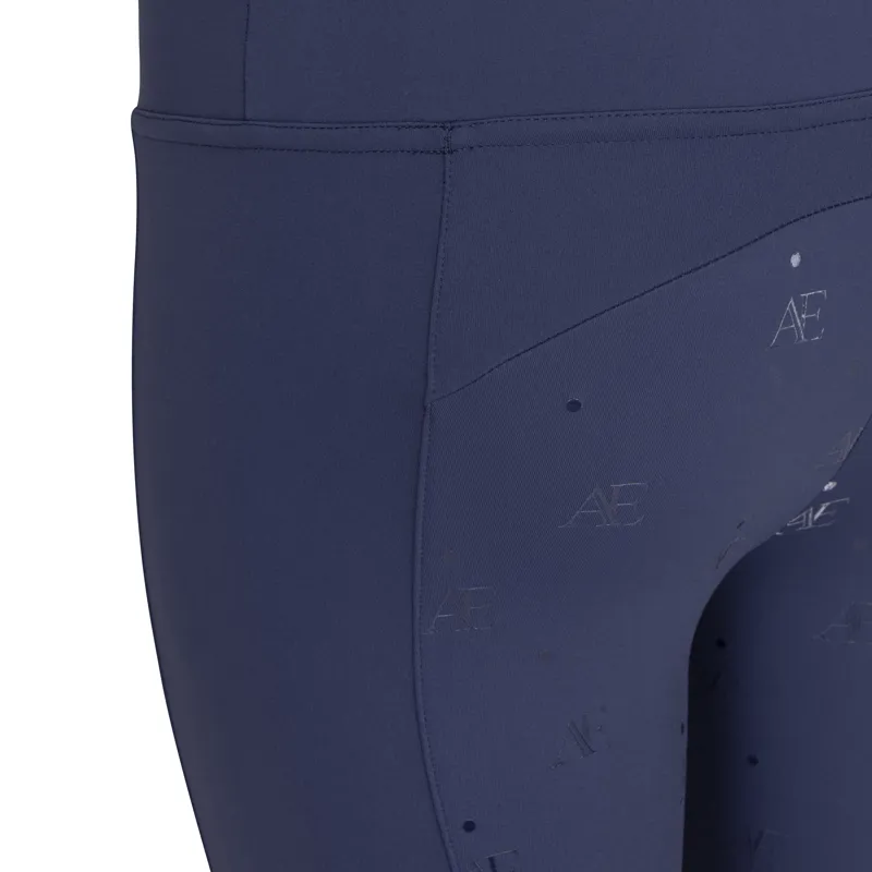 Shires Aubrion Equestrian Young Rider Riding Tights Midnight-5