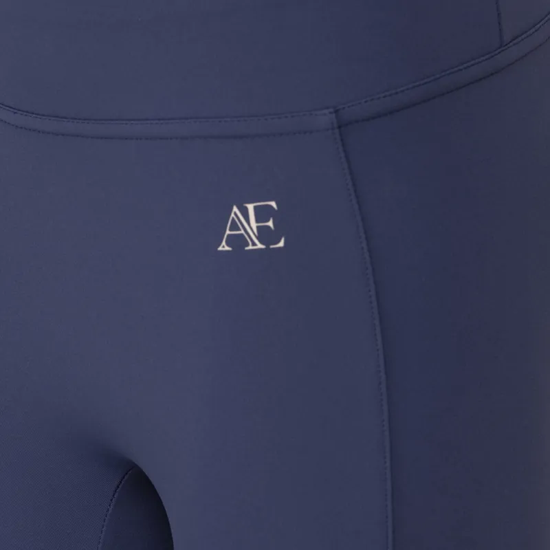 Shires Aubrion Equestrian Young Rider Riding Tights Midnight-3