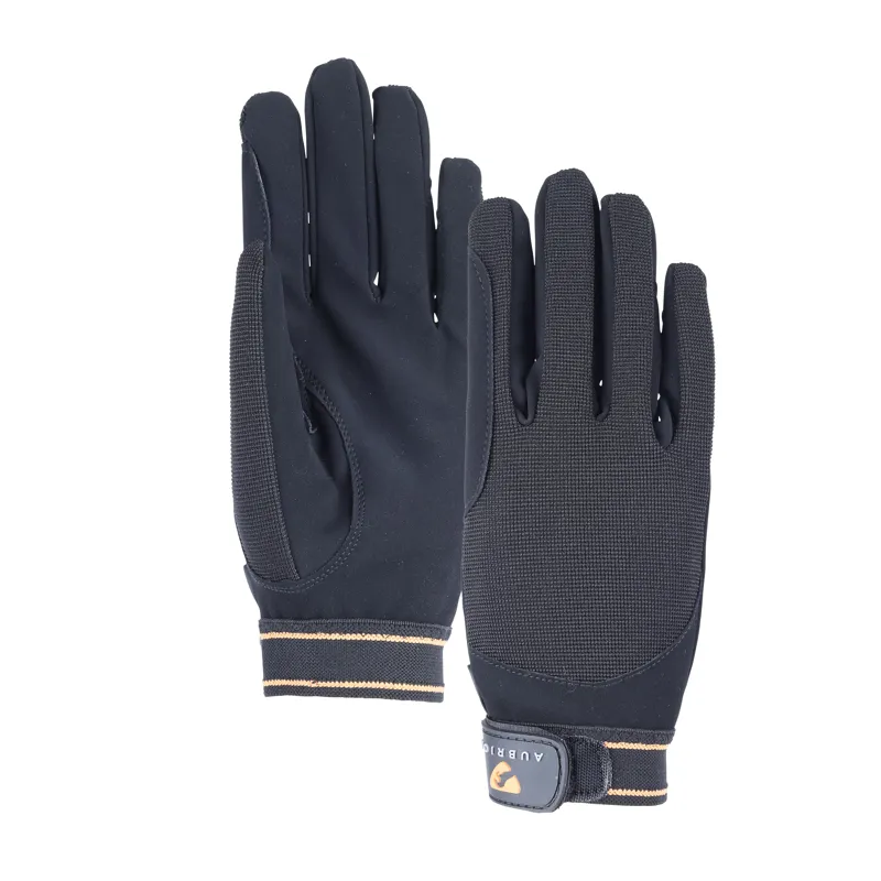 Shires Aubrion Childs Mesh Riding Glove Black-3